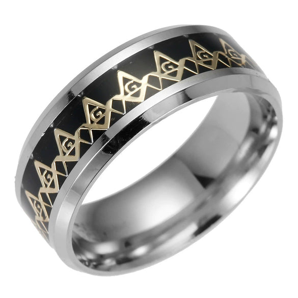 Wholesale Rings Stainless Steel Geometric Electroplating Unisex Hand Accessories
