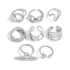 Wholesale Rings Stainless Steel Geometric Style Electroplating Jewelry