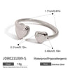 Wholesale Rings Stainless Steel Geometric Style Electroplating Jewelry