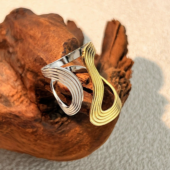 Wholesale Rings Stainless Steel Heart Shape Electroplating Minimalist Geometric Design Unisex