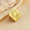 Wholesale Rings Titanium Steel And Stainless Steel With Pleated Texture And Heart Shape Electroplated For Women And Unisex
