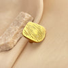 Wholesale Rings Titanium Steel And Stainless Steel With Pleated Texture And Heart Shape Electroplated For Women And Unisex