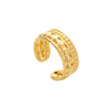 Wholesale Rings Titanium Steel Geometric Hollow Out Electroplated For Women