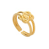 Wholesale Rings Titanium Steel Geometric Hollow Out Electroplated For Women