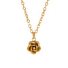 Wholesale Rose Pendant Necklace Earrings Ring Set In Stainless Steel With Minimalist Style And Pvd Furnace Vacuum Real Gold Plating For Women