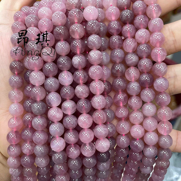 Wholesale Rose Quartz Round Beads Polished Jewelry Accessories For Bracelet And Necklace