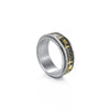 Wholesale Rotatable Decompression Unisex Titanium Steel Ring With Dripping Oil Luminous And Geometric Style Featuring Letters Numbers Text