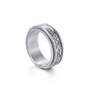 Wholesale Rotatable Decompression Unisex Titanium Steel Ring With Dripping Oil Luminous And Geometric Style Featuring Letters Numbers Text