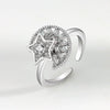 Wholesale Rotating Adjustable Anxiety Relieving S925 Sterling Silver Ring Geometric Design Electroplating For Women