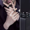 Wholesale Rotating Decompression Ring Titanium Steel Geometric Men's Jewelry Electroplated