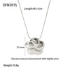 Wholesale Rotating Fivepetal Flower Pendant Stainless Steel And Titanium Steel Necklace With 18K Gold Plating For Women