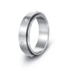 Wholesale Rotating Jewelry Geometric Stainless Steel Ring Polish Style For Women