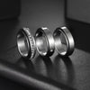 Wholesale Rotating Jewelry Geometric Stainless Steel Ring Polish Style For Women