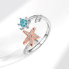 Wholesale Rotating Open Anxiety Relief Ring Copper Geometric Animal Style Electroplated For Women