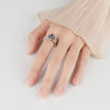 Wholesale Rotating Open Ring For Women Copper Electroplating Rose Flower Design