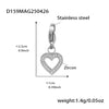 Wholesale Round Bead Heart Brilliant Zircon Bracelet In Fashion Style Made Of Stainless Steel With Electroplating For Women