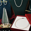 Wholesale Round Freshwater Pearl Necklace Copper Plated With Platinum Natural Original Design