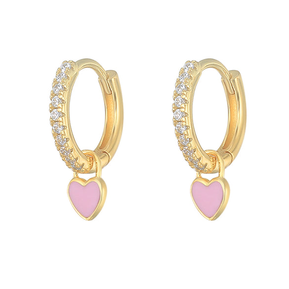 Wholesale S925 Copper Heartshaped Fashion Earrings For Women