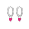 Wholesale S925 Copper Heartshaped Fashion Earrings For Women