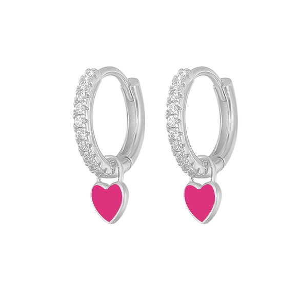 Wholesale S925 Copper Heartshaped Fashion Earrings For Women
