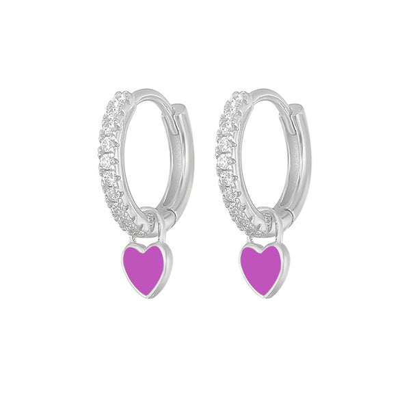 Wholesale S925 Copper Heartshaped Fashion Earrings For Women