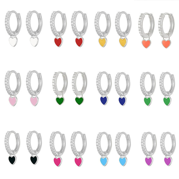 Wholesale S925 Copper Heartshaped Fashion Earrings For Women