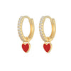 Wholesale S925 Copper Heartshaped Fashion Earrings For Women