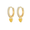 Wholesale S925 Copper Heartshaped Fashion Earrings For Women