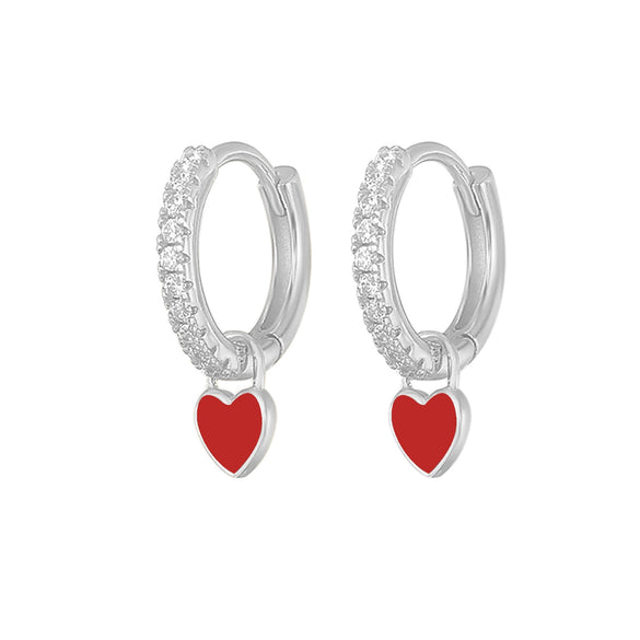 Wholesale S925 Copper Heartshaped Fashion Earrings For Women