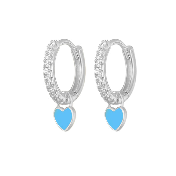 Wholesale S925 Copper Heartshaped Fashion Earrings For Women