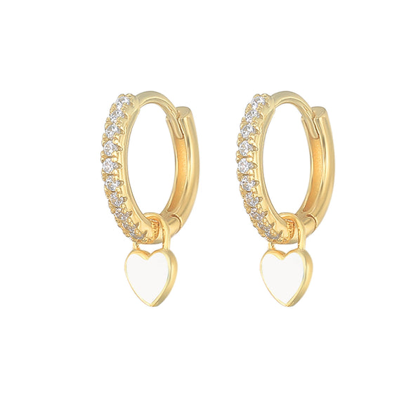 Wholesale S925 Copper Heartshaped Fashion Earrings For Women