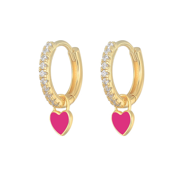 Wholesale S925 Copper Heartshaped Fashion Earrings For Women