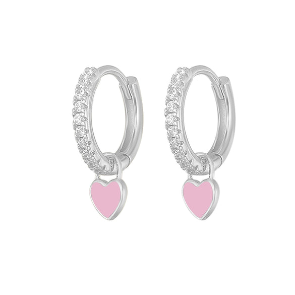 Wholesale S925 Copper Heartshaped Fashion Earrings For Women