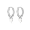 Wholesale S925 Copper Heartshaped Fashion Earrings For Women