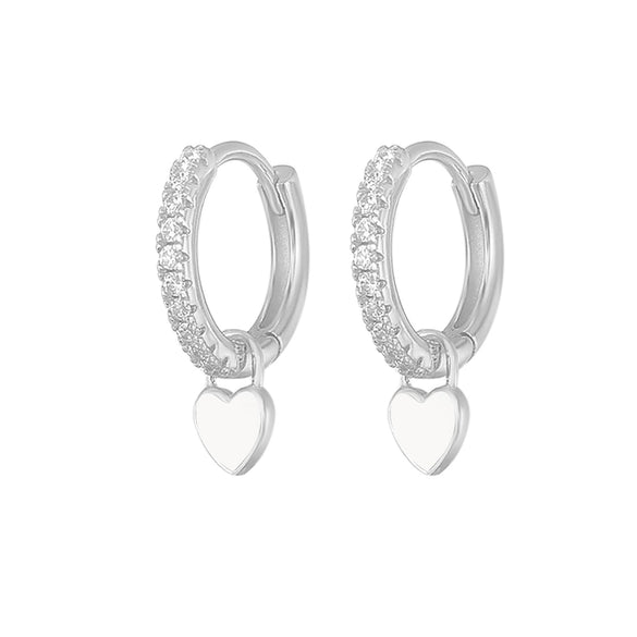 Wholesale S925 Copper Heartshaped Fashion Earrings For Women
