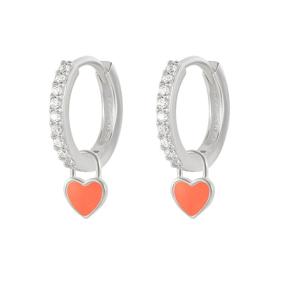 Wholesale S925 Copper Heartshaped Fashion Earrings For Women