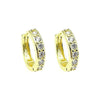Wholesale S925 Geometric Flash Diamond Simple Circle Ear Buckle Women's Earrings