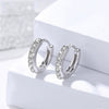 Wholesale S925 Geometric Flash Diamond Simple Circle Ear Buckle Women's Earrings