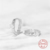 Wholesale S925 Pure Silver Four Claw Small Diamond Inlaid Earring With Star Flower Zircon And Geometric Pattern Electroplated For Women