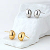 Wholesale S999 Silver Bean Earrings For Women Geometric Style With Electroplating