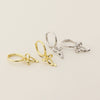 Wholesale S925 Silver Bow Shaped Sweet Elegant Earrings With Electroplating For Women