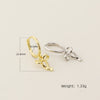 Wholesale S925 Silver Bow Shaped Sweet Elegant Earrings With Electroplating For Women