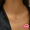 Wholesale S925 Silver Butterfly Necklace With Geometric Pattern For Women Simple Exquisite Light Luxury Niche Design Ochain Electroplating Treatment