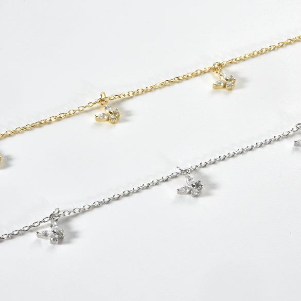 Wholesale S925 Silver Butterfly Pendant Necklace With Electroplating Simple Retro Light Luxury For Women
