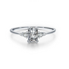 Wholesale S925 Silver Classic Cut Ring With Micro Inlay Geometric Design All Match For Women