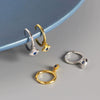 Wholesale S925 Silver Devil's Eye Earrings For Women With Diamond Inlay