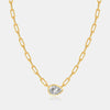 Wholesale S925 Silver Diamond Pendant Necklace With Retro Style High Sense Heavy Chain And Platinum Or 18K Gold Electroplating