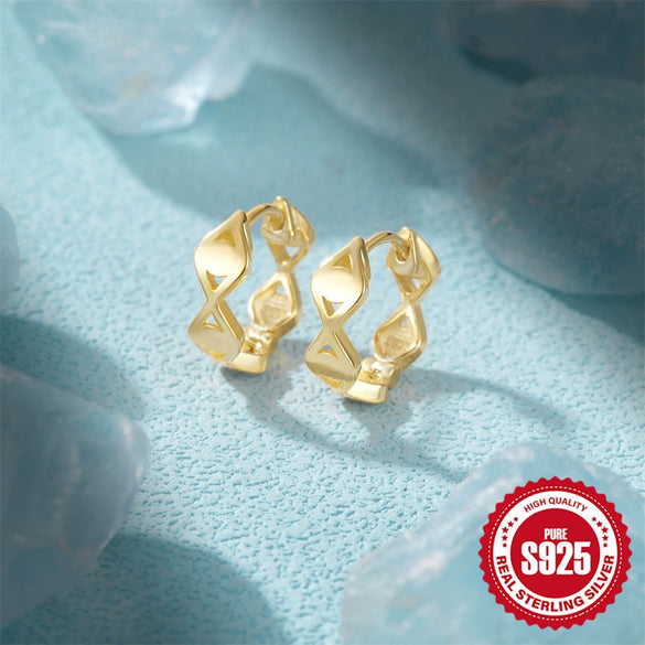Wholesale S925 Silver Earrings With Geometric Design And Inlaid Zircon Fashionable Glossy Doublepiece Devil's Eye Turquoise Earrings For Women