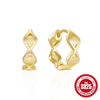 Wholesale S925 Silver Earrings With Geometric Design And Inlaid Zircon Fashionable Glossy Doublepiece Devil's Eye Turquoise Earrings For Women