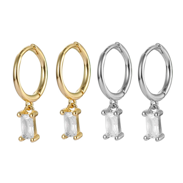 Wholesale S925 Silver Electroplated Geometric Earrings For Women